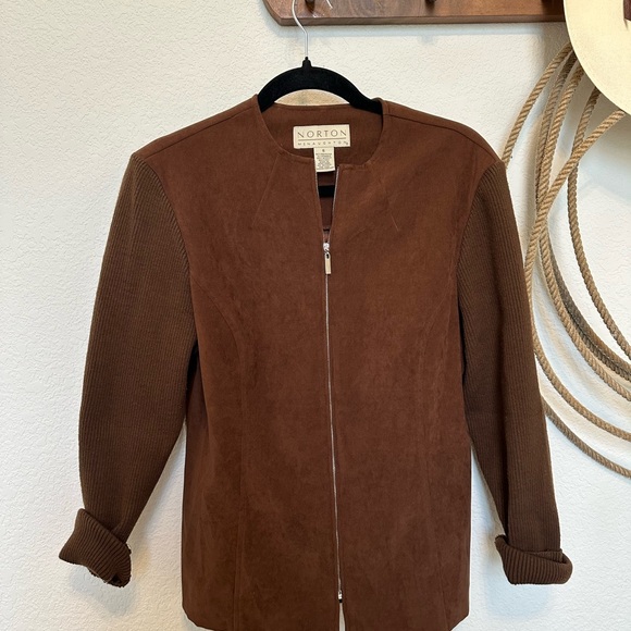 Norton McNaughton Chocolate Brown Jacket - Picture 1 of 4